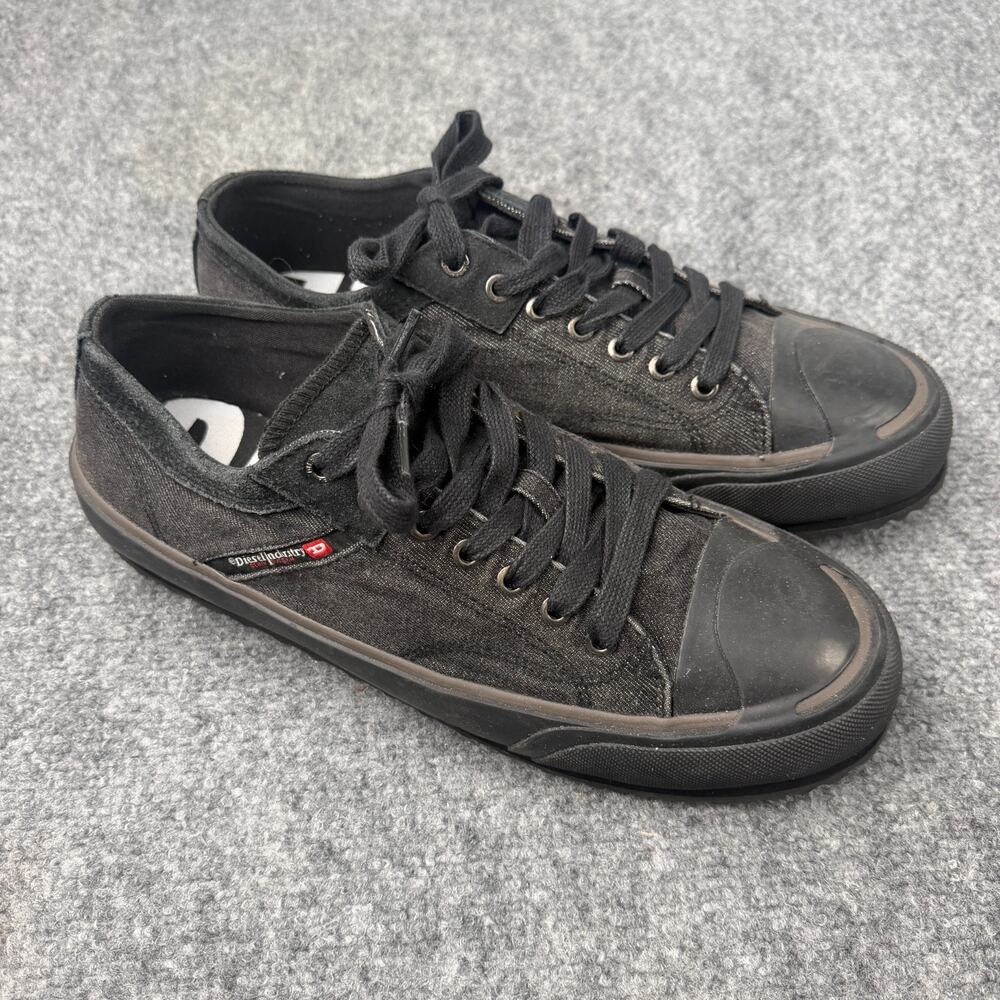 Diesel S-Principia Low Sneakers Mens Size 12.5 Black Canvas